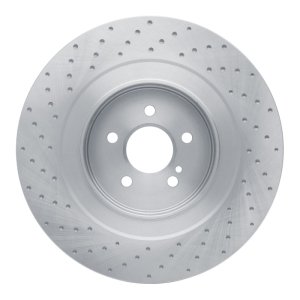 Mercedes-Benz CL63 AMG Brake Rotor (1) - Rear - R1 Concepts - Dimpled - `07-`14